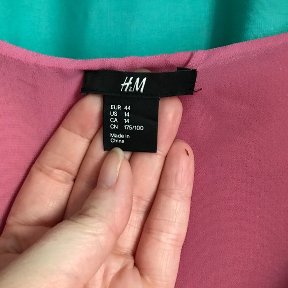 H&M burnt orange sleeveless shift dress 14 mod - Picture 4 of 9